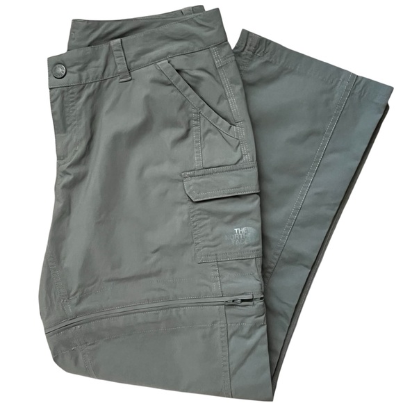 The North Face PARAMOUNT CONVERTIBLE PANT Size 6 Long HIKING Zip Off to Shorts - Picture 1 of 12